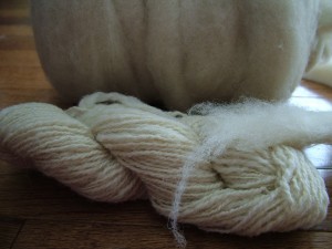 This is the second one.  Better.  I had to draft though.  This is wool from Upper Canada Village.